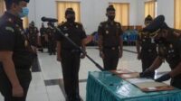 Pelantikan dan pengambilan sumpah jabatan dipimpin oleh Kepala Kejaksaan Tinggi Kalimantan Tengah Iman Wijaya Prosesi di Palangka Raya