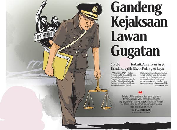 Bandara Tjilik Riwut Palangka Raya,sengketa lahan,Badan Pertanahan Nasional (BPN) Kota Palangka Raya bersama PT Angkasa Pura selaku pengelola Bandara Tjilik Riwut Palangka Raya