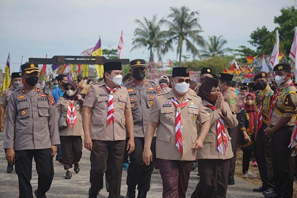 kemah besar pramuka,Bupati Kotawaringin Timur (Kotim) Halikinnor membuka kegiatan Kemah Besar Pramuka se-Kotim di Bumi Perkemahan Pramuka