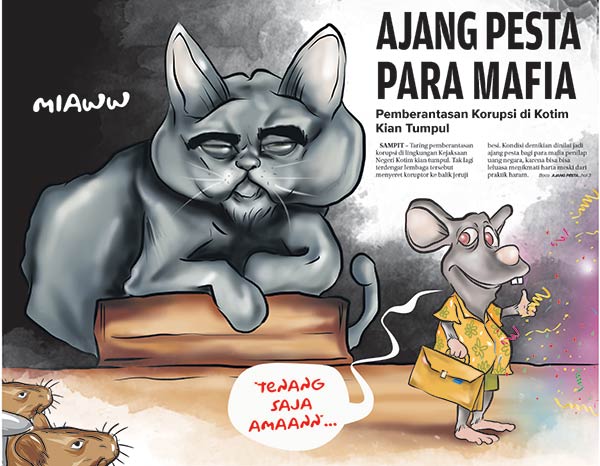 Taring pemberantasan korupsi di lingkungan Kejaksaan Negeri Kotim kian tumpul