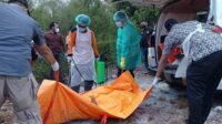 Seorang pria ditemukan dengan kondisi membusuk di dekat bekas galian C Jalan Bukit Pinang 1