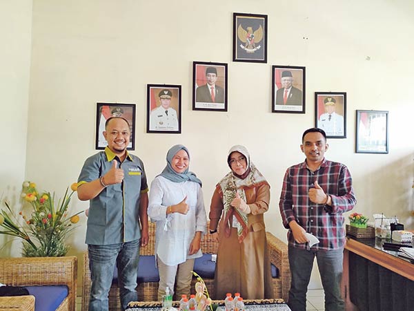 Jajaran manajemen Radar Sampit berkunjung ke Dinas Kebudayaan dan Pariwisata (Disbudpar) Kabupaten Kotawaringin Timur (Kotim)
