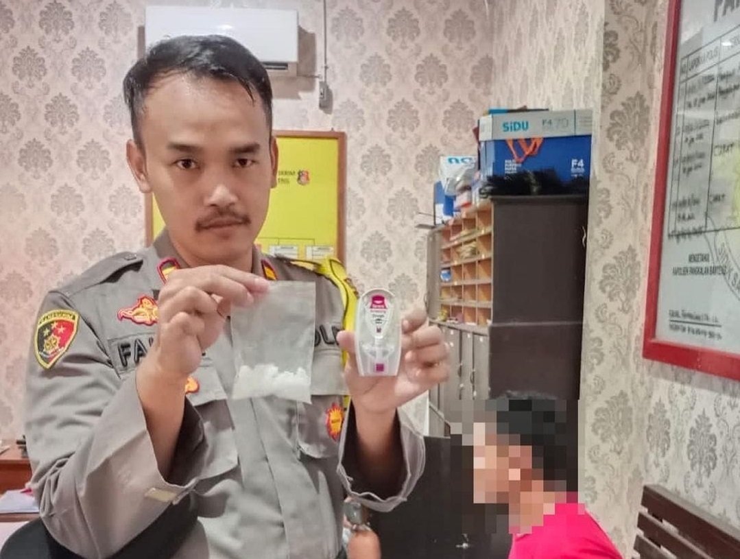 sopir pengedar sabu di pangkalan banteng