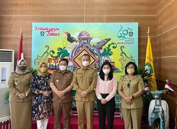 Kabupaten Gunung Mas (Gumas) melakukan kunjungan ke Kabupaten Kotawaringin Timur (Kotim) untuk mempelajari pembinaan kepemudaan dan olahraga