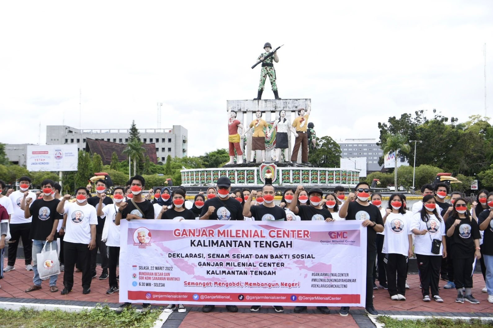 Relawan Milenial Dukung Ganjar di Kalteng