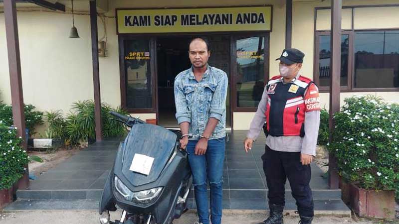 Kapolsek Manuhing,Seorang Karyawan di Gumas Larikan Motor