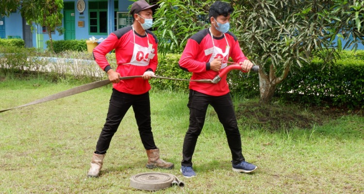 PT Trieka Agro Nusantara Latihan Bersama Manggala Agni Cegah Karhutla