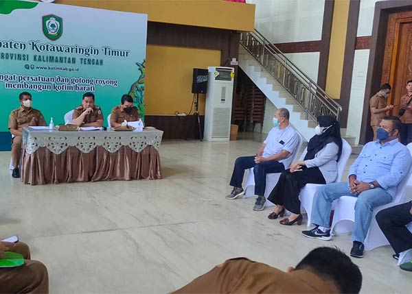 Pemerintah Kabupaten Kotawarigin Timur (Kotim) kembali mengadakan pertemuan dalam rangka kerjasama pembangunan pabrik industri pengelolaan sampah limbah