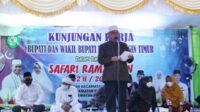 Kunjungan Kerja (Kunker) Bupati Kotawaringin Timur (Kotim) Halikinnor dalam rangka Safari Ramadan 1443 Hijriah