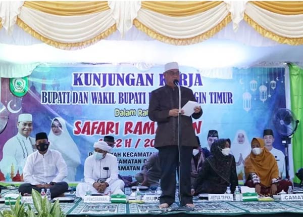 Kunjungan Kerja (Kunker) Bupati Kotawaringin Timur (Kotim) Halikinnor dalam rangka Safari Ramadan 1443 Hijriah