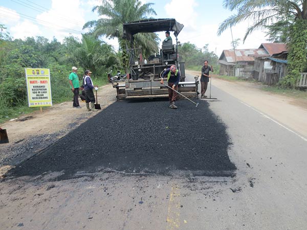 Perbaikan Tiga Ruas Jalan di Sampit Ini Selesai