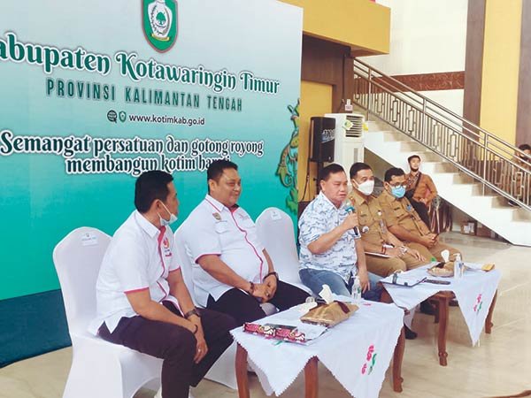 RAPAT-PORPROV-KALTENG Pekan Olahraga Provinsi (Porprov) Kalimantan Tengah (Kalteng) yang akan digelar di Sampit pertengahan tahun 2023 mendatang terus dipersiapkan