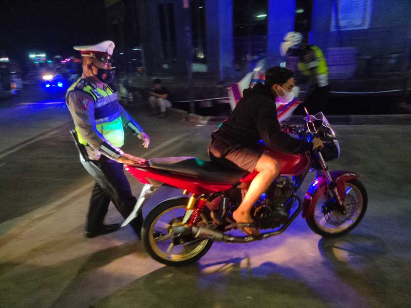 Polres Kotim,Malam Pertama Ramadan Polisi Panen Knalpot Brong