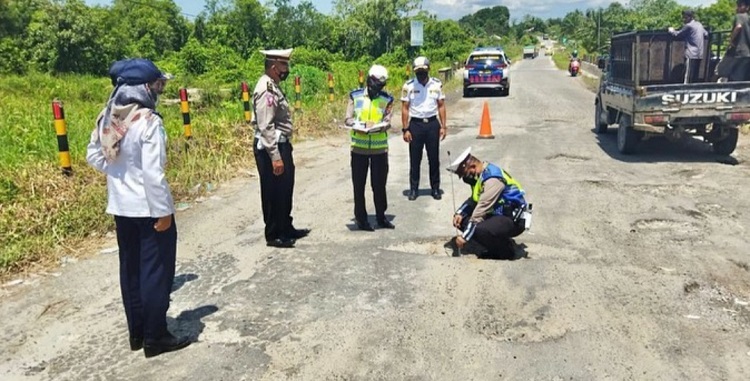 Satlantas dan Dishub Survei Keamanan Jalan Menuju Kawasan Wisata