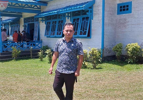 ruas jalan antara Desa Dandang menuju Desa Tumbang Korik