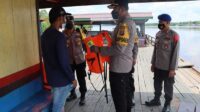 Kapolres Kapuas AKBP Qory Wicaksono bersama Wakapolres dan pejabat utama (Pju) Polres Kapuas melakukan patroli berskala besar