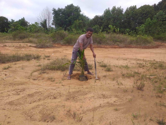 Seorang warga RT 5 Desa Rungau Raya Kecamatan Danau Seluluk Kabupaten Seruyan Ramlan