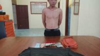 Ringgih Pranata diamankan akibat melakukan tindak pidana pencurian