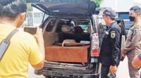 Tim gabungan menemukan tangki BBM modifikasi di dalam mobil saat hendak  mengisi di SPBU Jalan G Obos Palangka