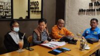 Ketua Komite Pemilihan M Rizal Bersama Komite Banding menyampaikan hasil verifikasi terhadap calon ketua