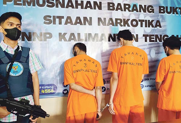 BNNP Kalimantan Tengah kembali menangkap para budak sabu.