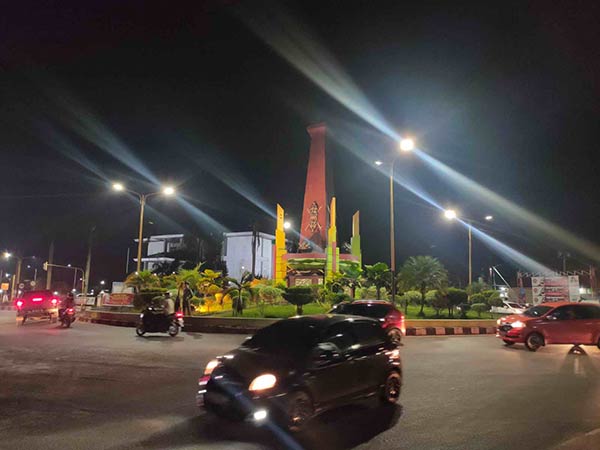 Lampu PJU di Kotim menggunakan LED Smart System,