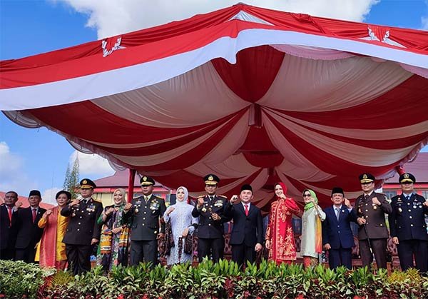 POLDA-KALTENG-HUT-BHAYANGKARA Upacara HUT ke-76 Bhayangkara di Mapolda Kalteng,