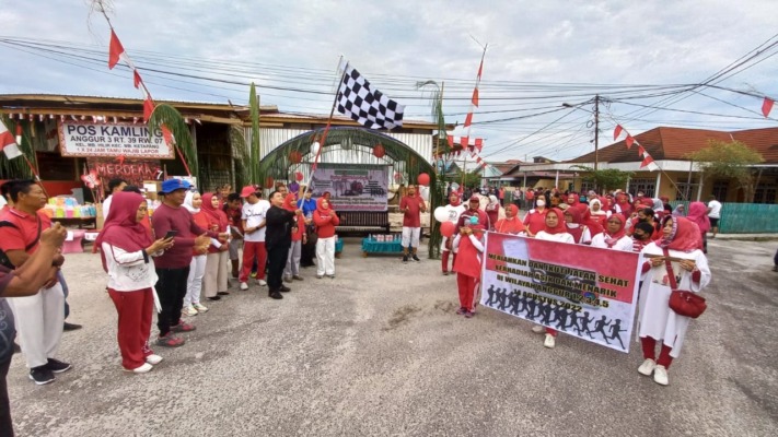 Gelar Jalan Sehat hingga Lomba Agustusan,HUTke77RI,WargaKompleksAnggur