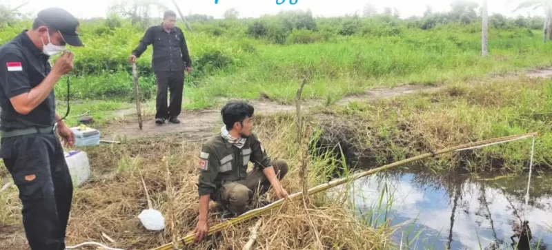 petugas balai konservasi sumber daya alam pos jaga sampit