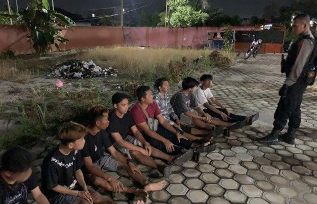 Tim Patroli Presisi Respon Cepat (PPRC) Sabhara Polda Kalteng,polda kalteng,penggerebekan remaja,penggerebekan remaja di palangkaraya,berita palangkaraya,berita palangkaraya hari ini,radar sampit