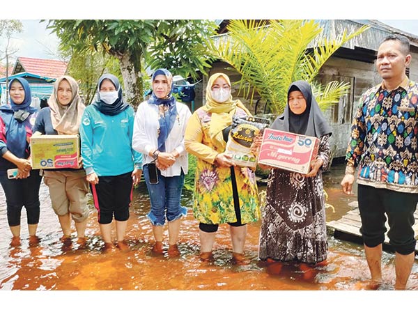 bantuan banjir desa simpur