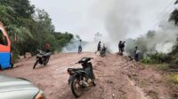 jembatan upal lamandau terbakar