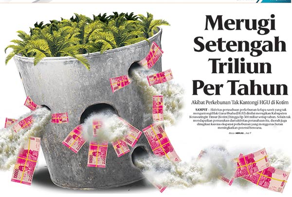 kotim rugi setengah triliun