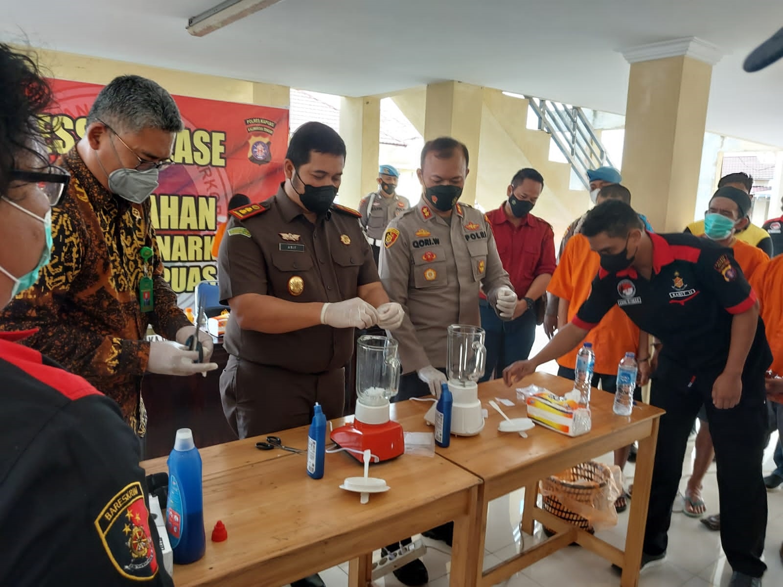 pemusnahan sabu