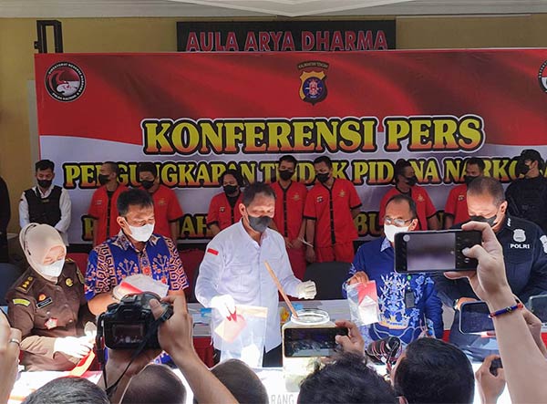 pemusnahan sabu