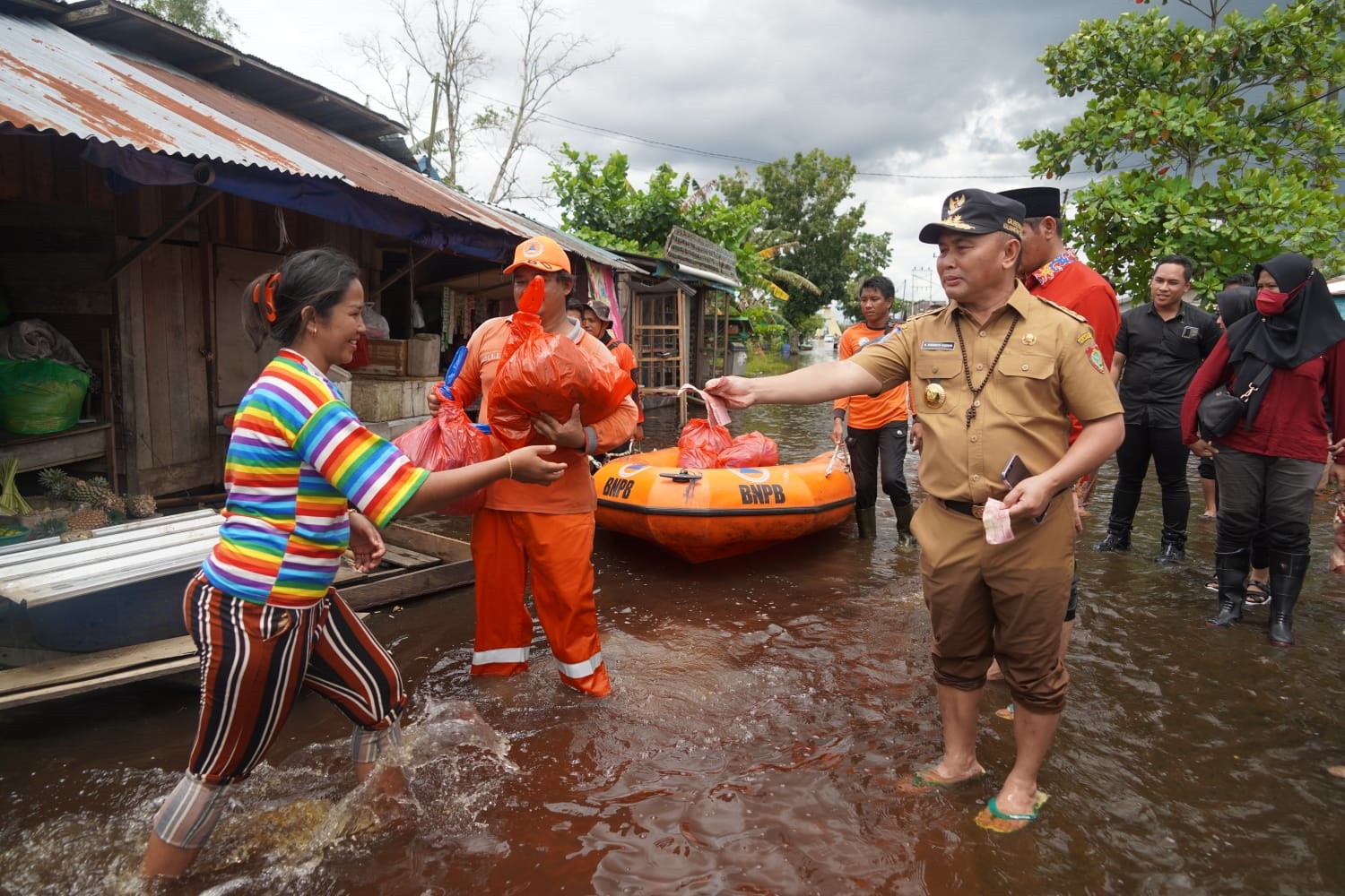 gubernur kalteng,sugianto sabran,banjir,kotawaringin barat,banjir kalteng