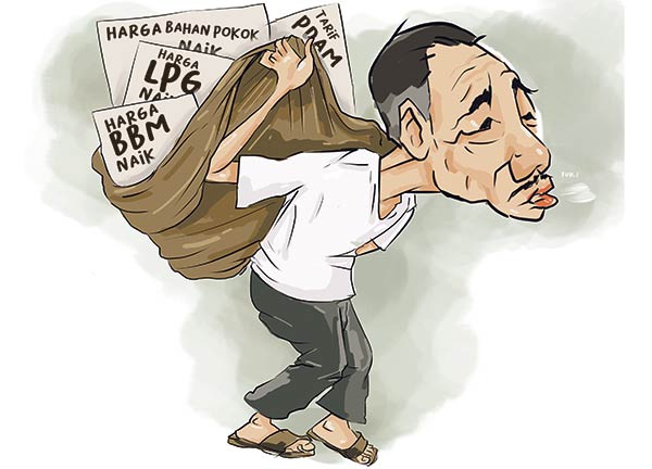 ilustrasi beban rakyat