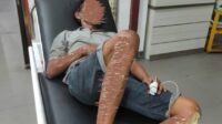 Jalan Cemara Labat,Kelurahan Pahandut Seberang,Palangkaraya,pengecer bbm,tersambar api