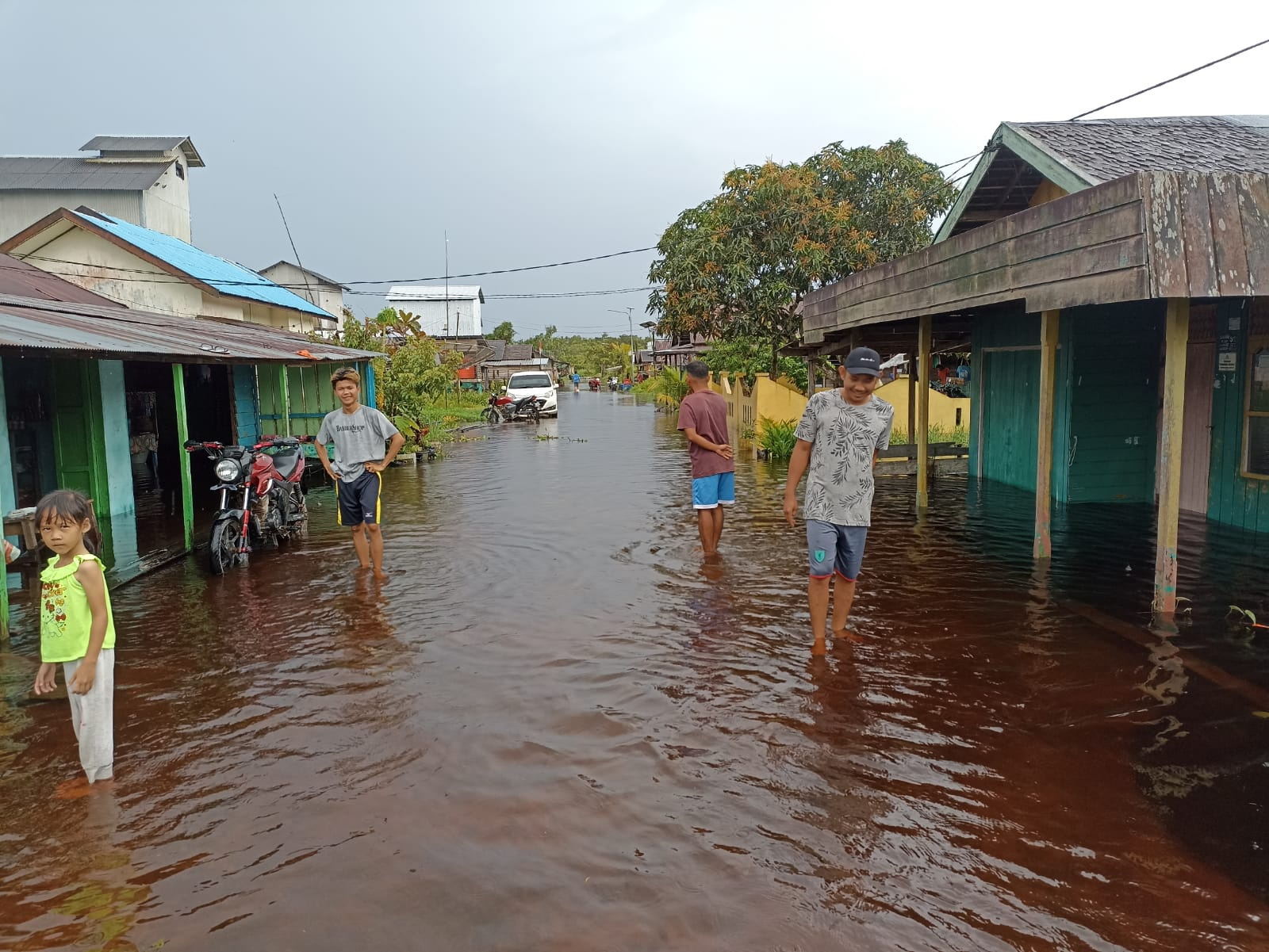 banjir di Sukamara,Kecamatan Jelai
