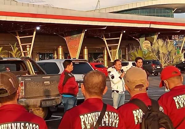 agustiar lepas kontingen porwanas kalteng