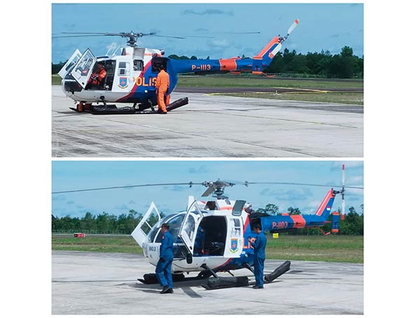 helikopter hilang kontak