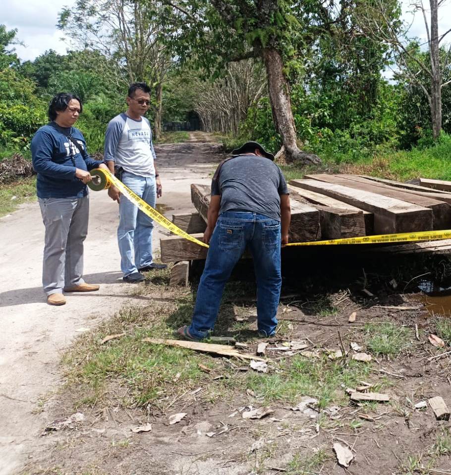 Polres Kotim,Kayu,Diduga Illegal Loging
