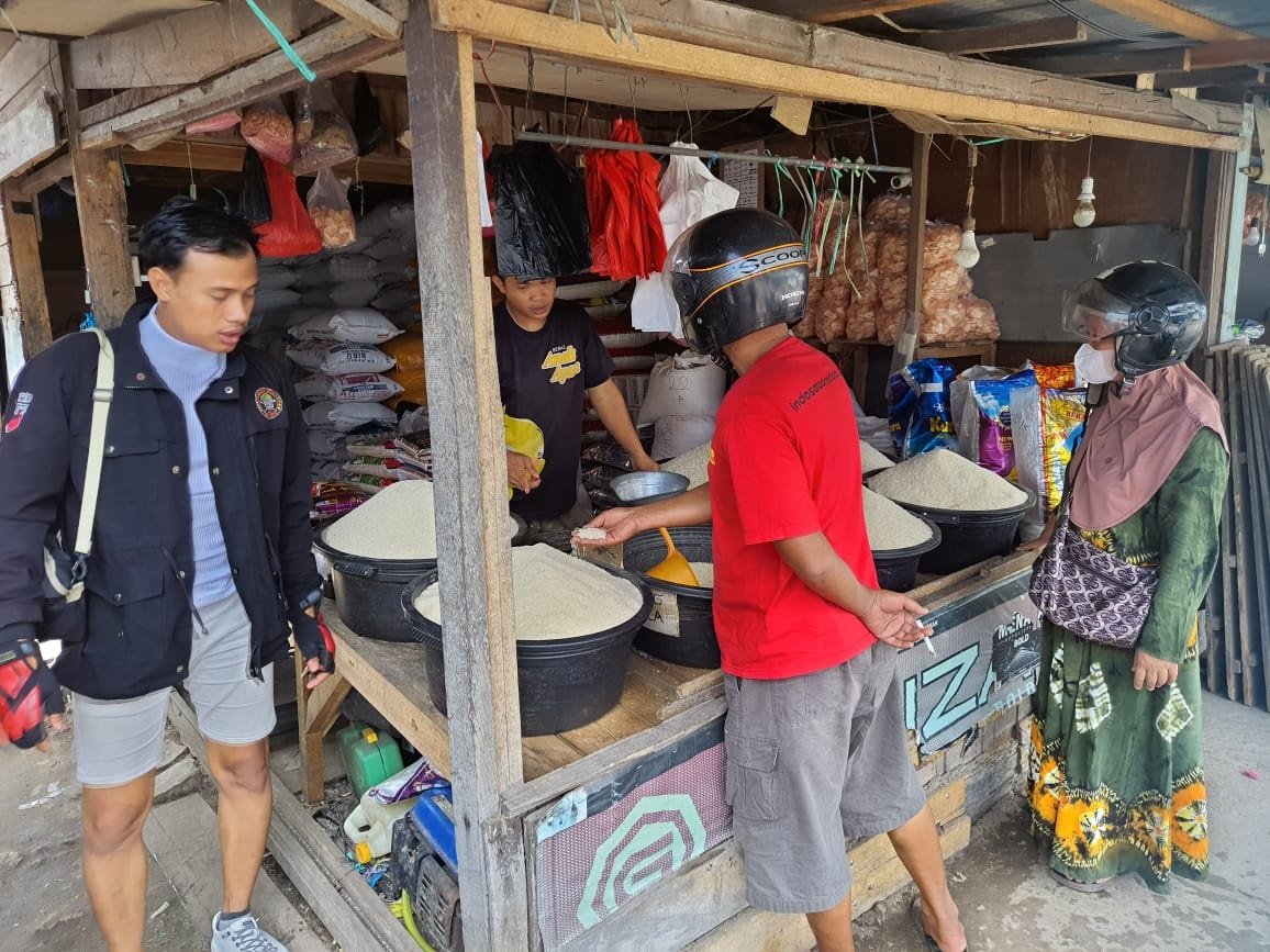 beras lokal,sampit,naik