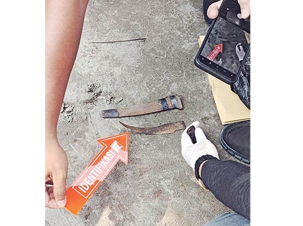 barang bukti pembunuhan