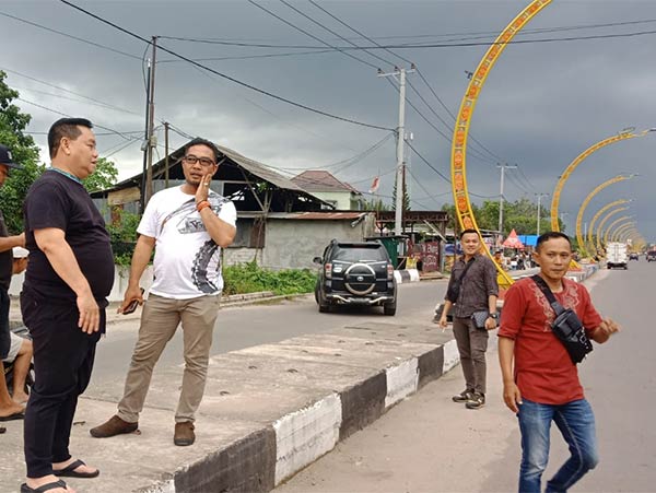 bupati kotim cek terowongan nur mentaya