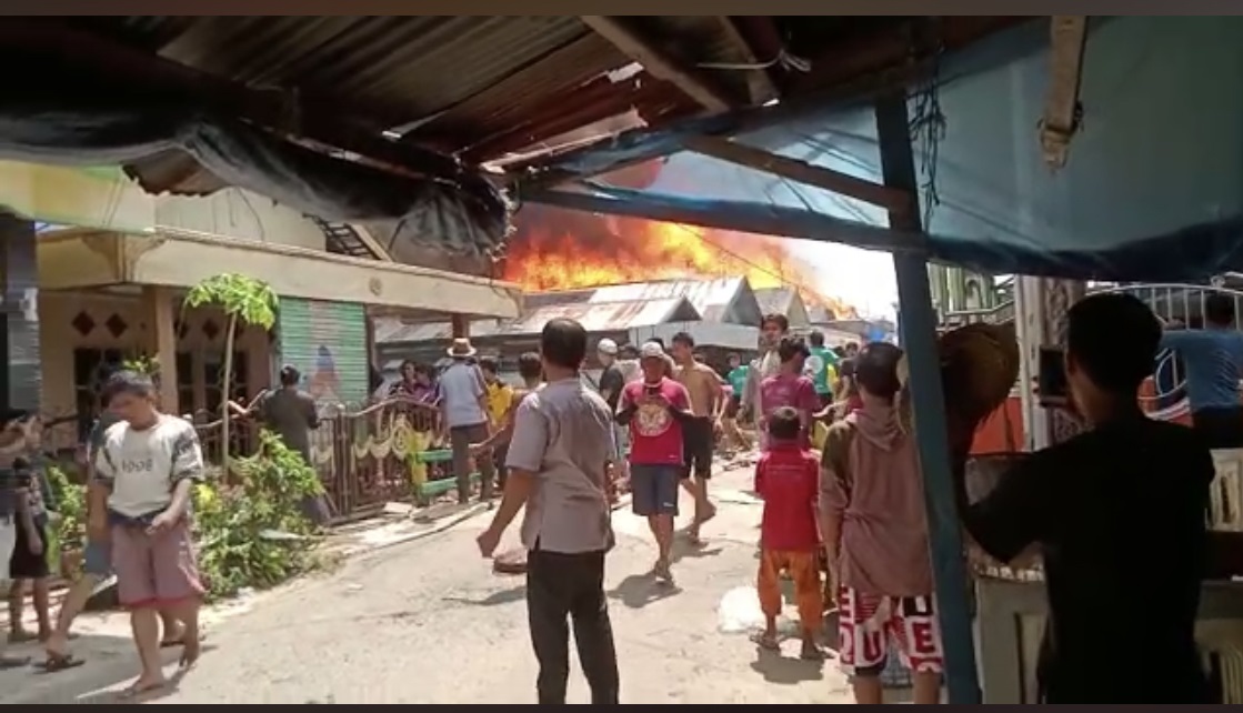 Kelurahaan Palingkau Baru,Kecamatan Kapuas Murung,kebakaran