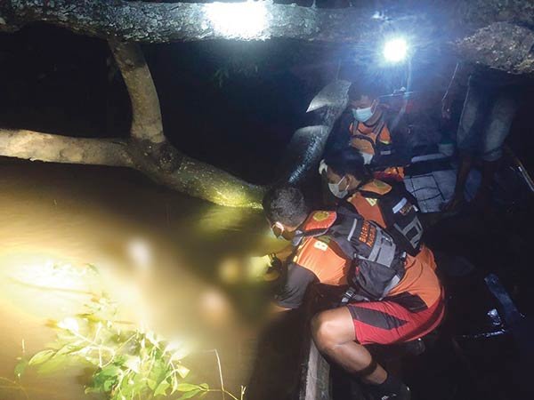 tenggelam di sungai mentaya