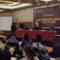 Sejumlah perwakilan partai politik, unsur pemerintah, TNI maupun Polri serta stakeholder terkait saat mengikuti sosialisasi KPU, Selasa (28/3).(dodi/radarpalangka)