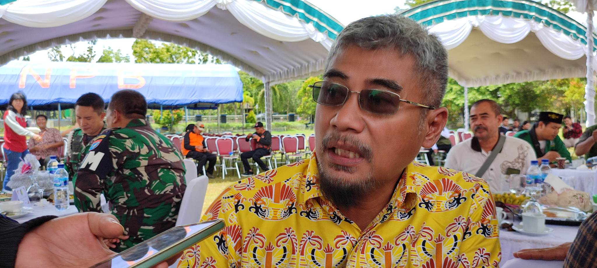 Kepala Dinas Pendidikan Kota Palangka Raya Jayani saat diwawancarai wartawan.(ist)