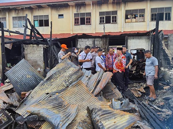 bupati kotim tinjau kebakaran